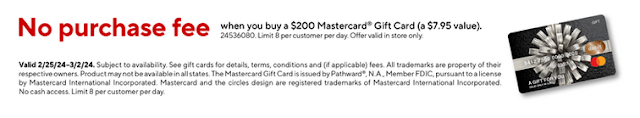 Fee free Mastercard gift card @ Staples (2/25/24 - 3/2/24)