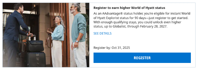 Reminder: Last Day to Register for Hyatt Status Promo